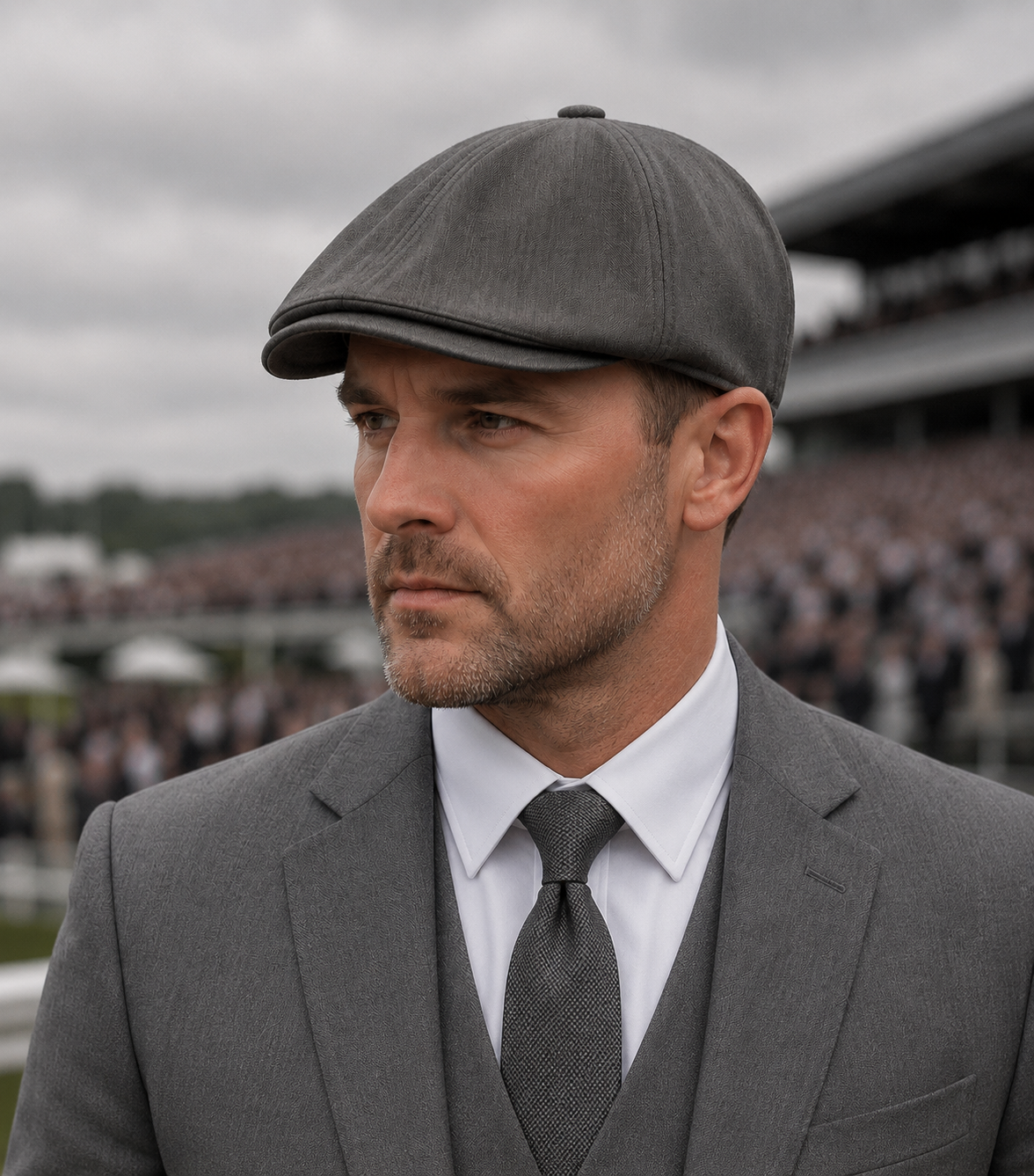 The Ascot Grey – Peaky Punter Cap