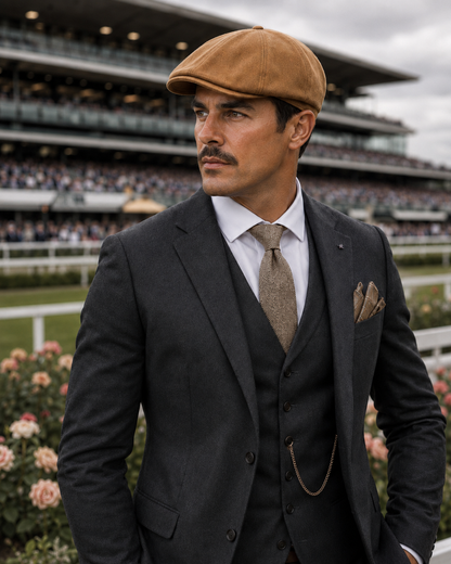 Camel Peaky Punter Cap